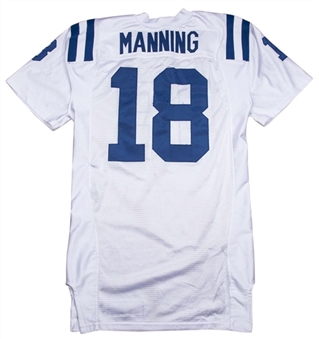2009 Peyton Manning Game Used Indianapolis Colts Road Jersey Photo Matched To 10/25/2009 (NFL-PSA/DNA & Resolution Photomatching)
